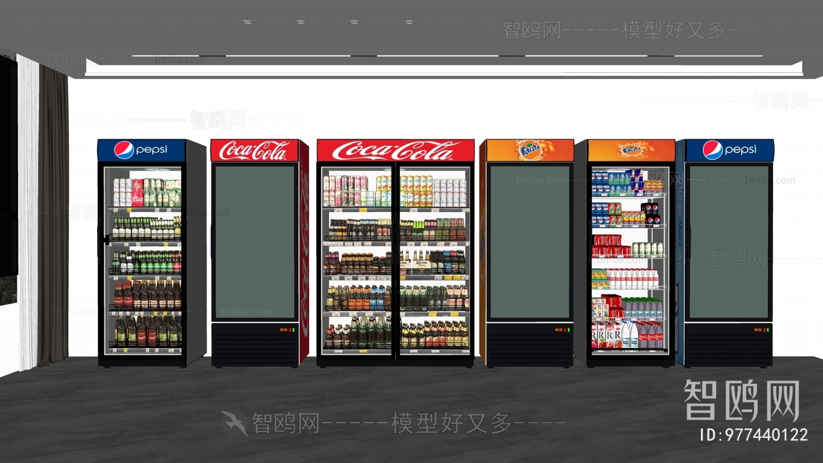 现代冰箱冰柜饮料