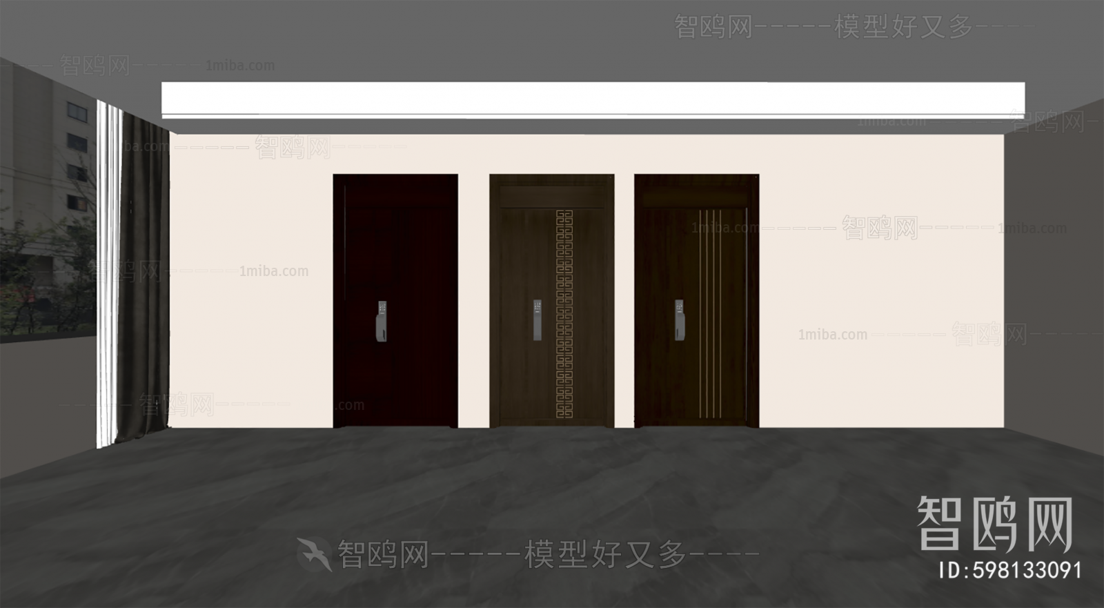 New Chinese Style Entrance Door