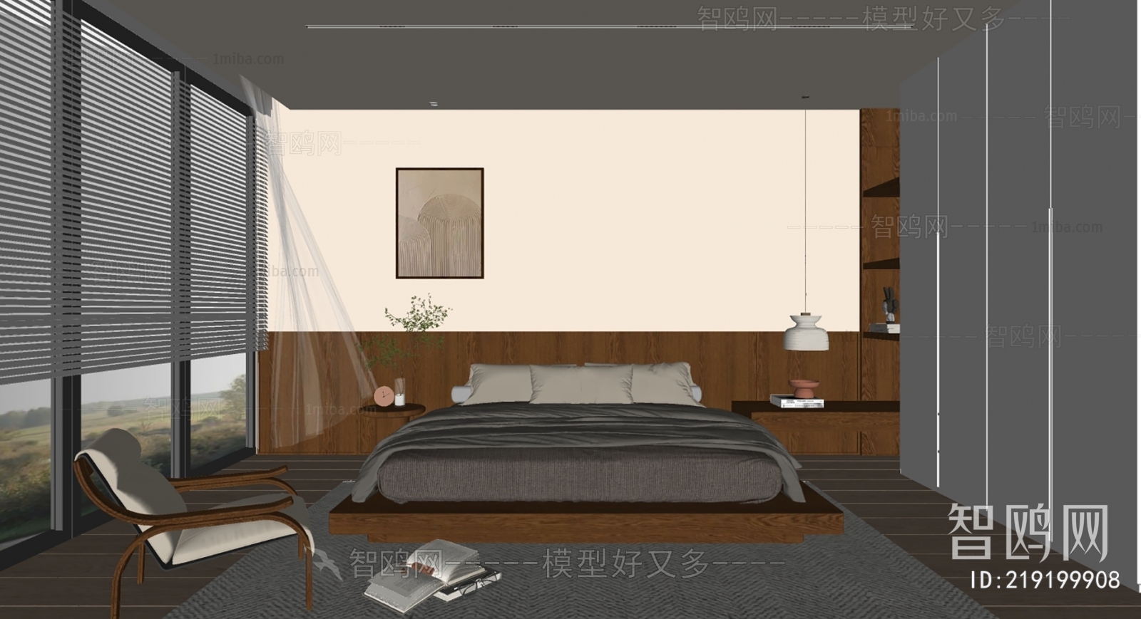 Wabi-sabi Style Bedroom