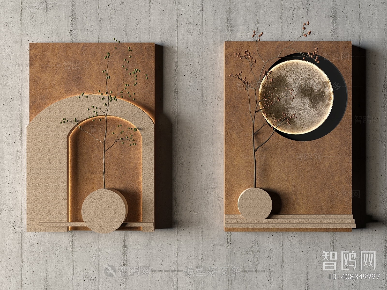 Wabi-sabi Style Wall Decoration