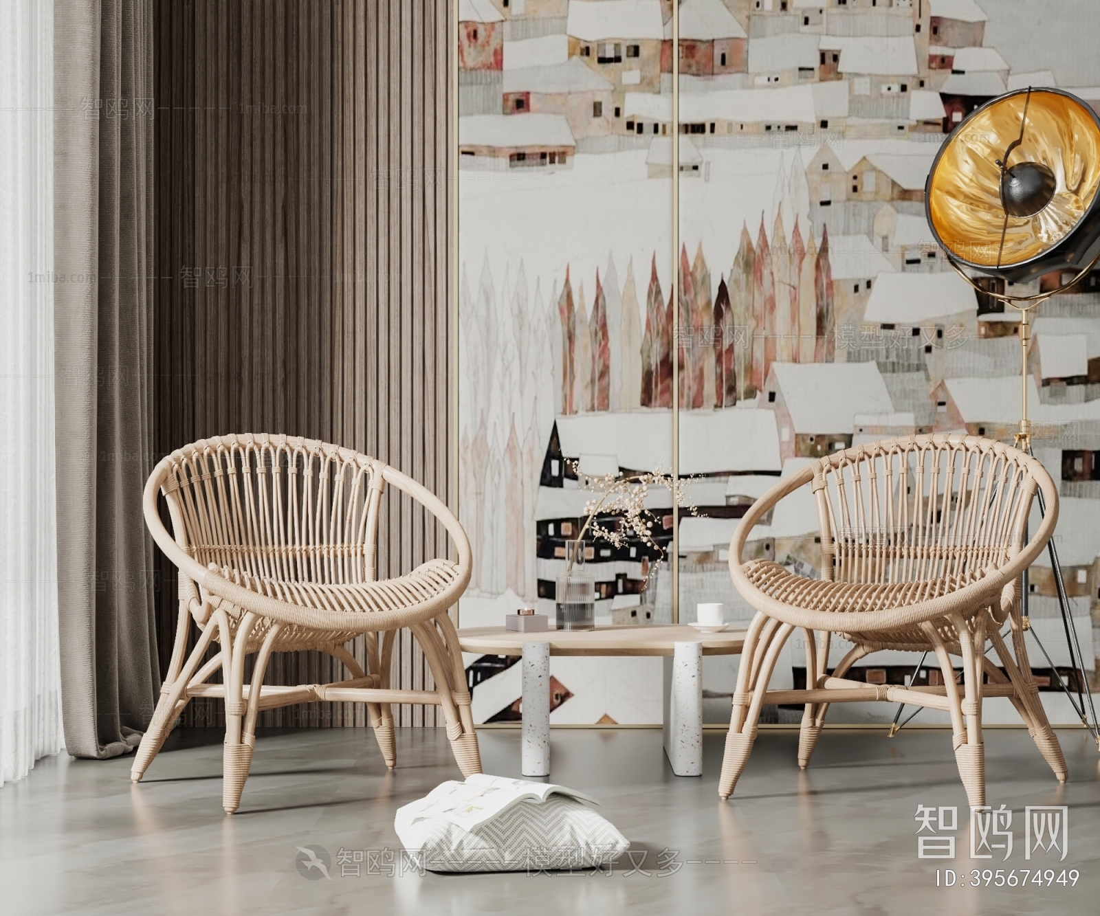 Simple European Style Lounge Chair