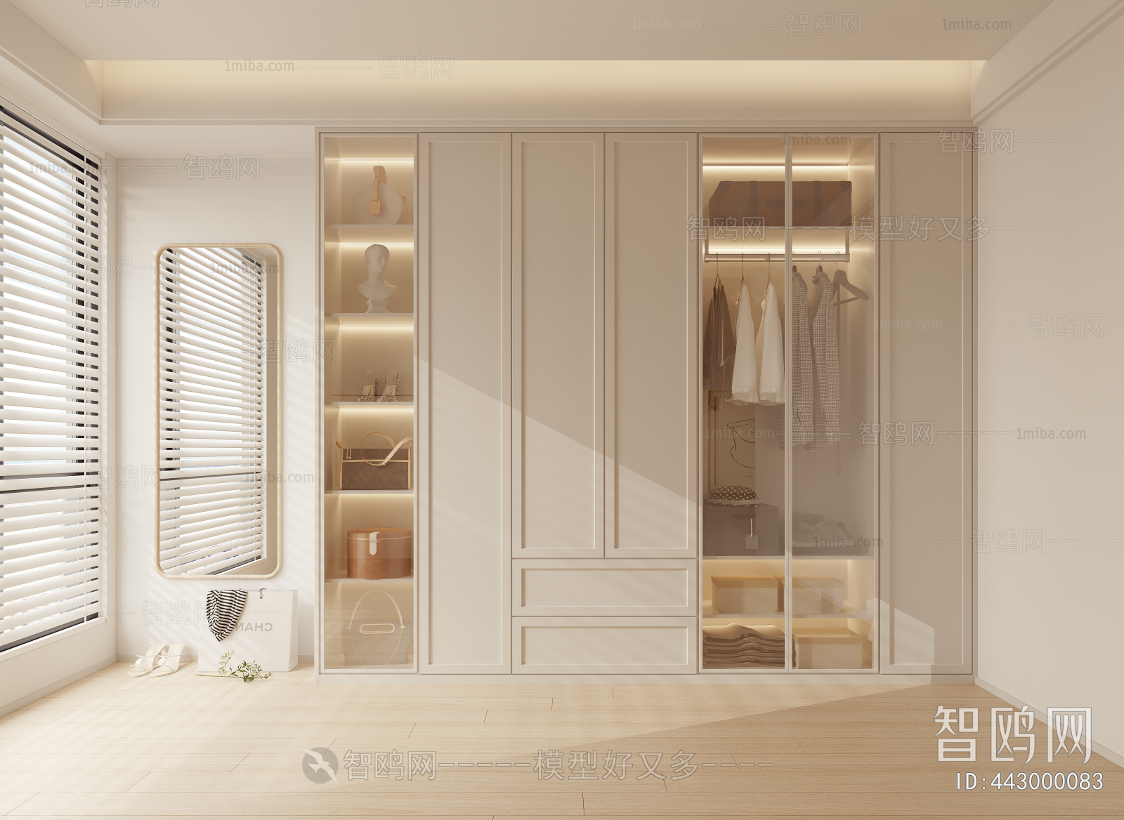 Modern Clothes Storage Area