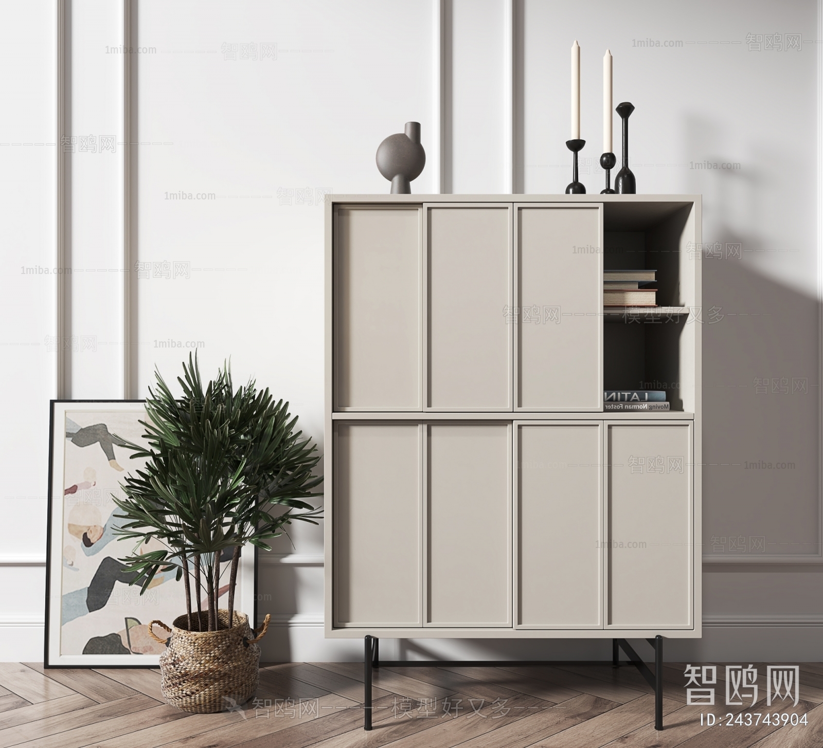 Modern Nordic Style Bookcase