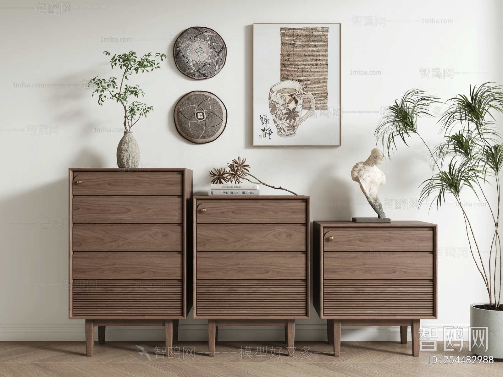 Nordic Style Wabi-sabi Style Chest Of Drawers