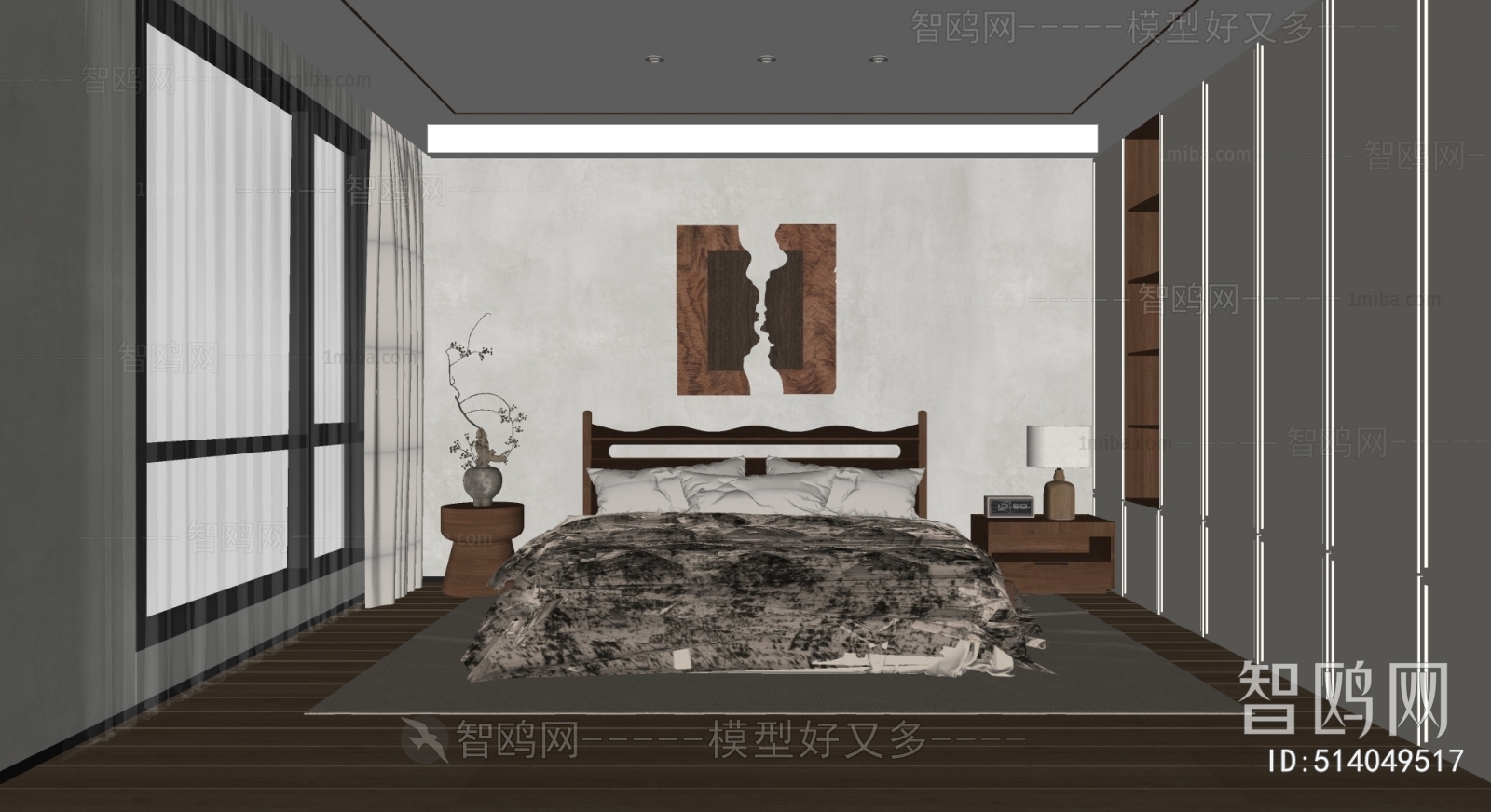 Wabi-sabi Style Bedroom