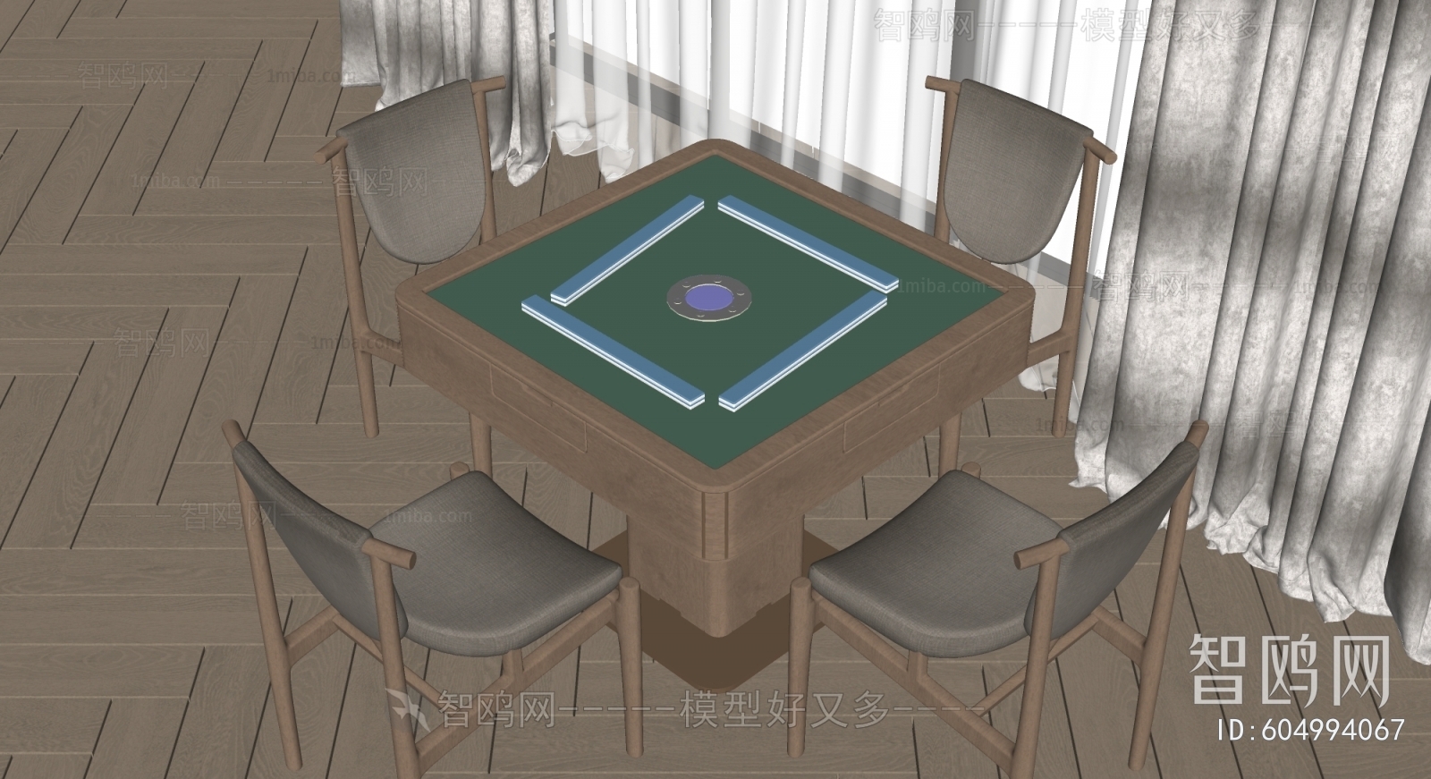 Modern Mahjong Tables And Chairs