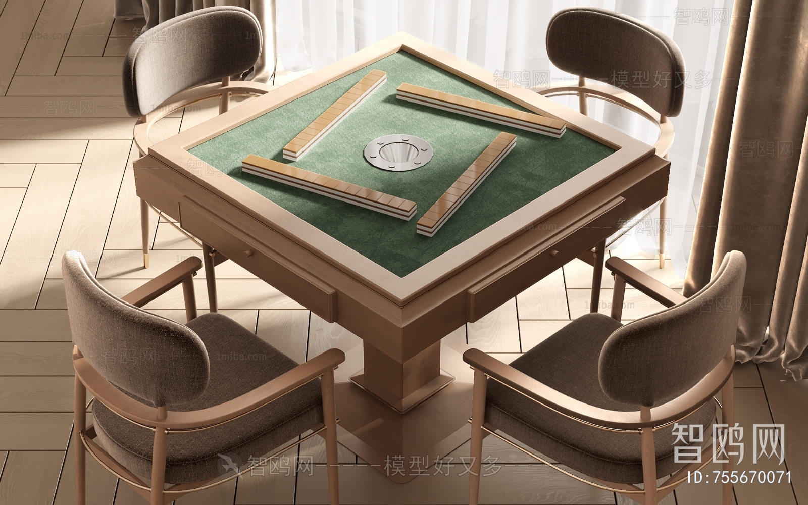 Modern Mahjong Tables And Chairs