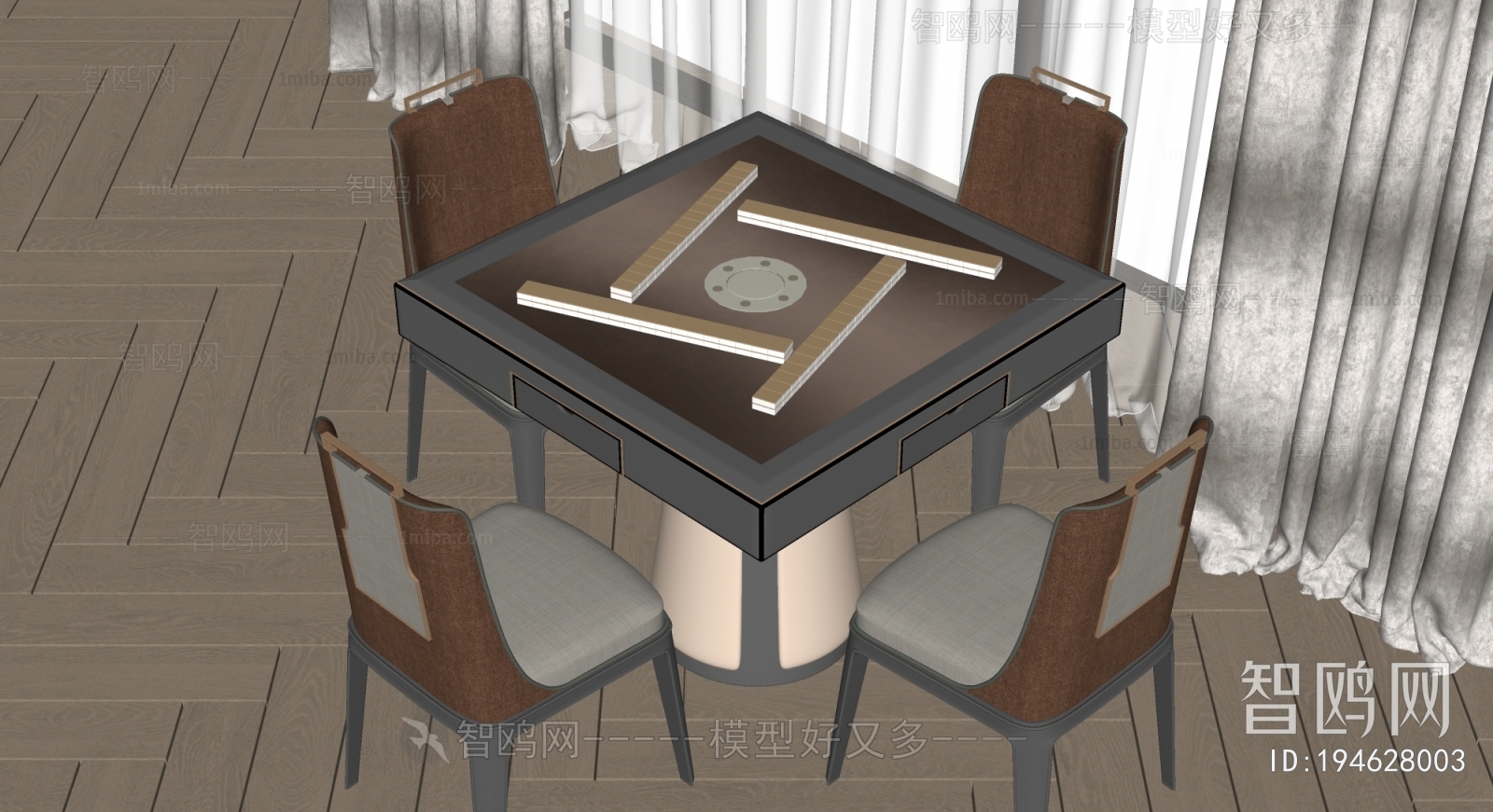 Modern Mahjong Tables And Chairs