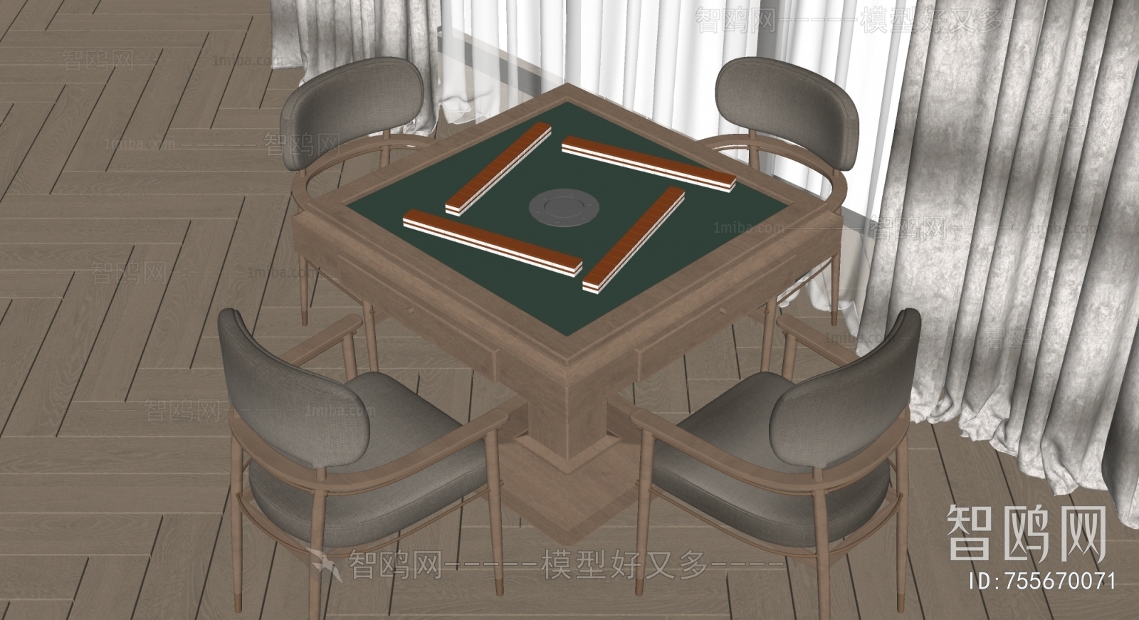 Modern Mahjong Tables And Chairs