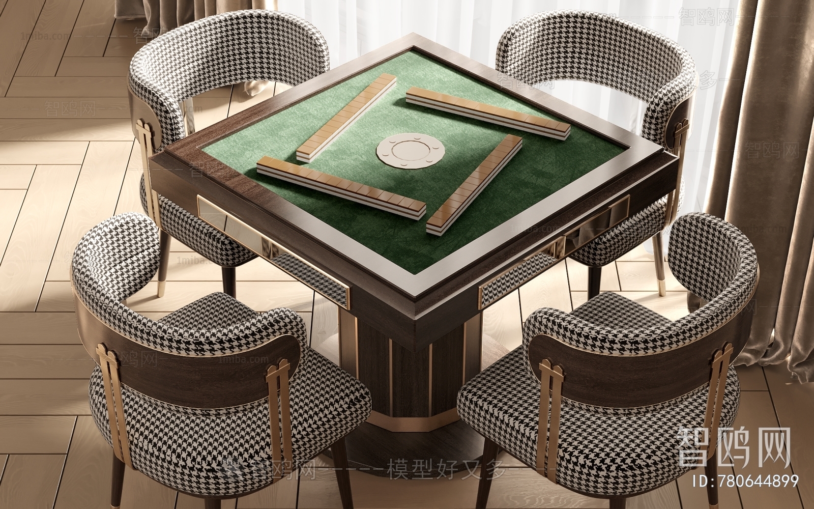 Modern Mahjong Tables And Chairs