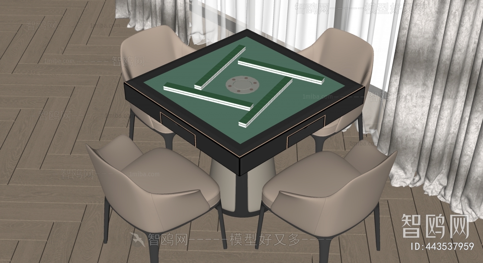 Modern Mahjong Tables And Chairs