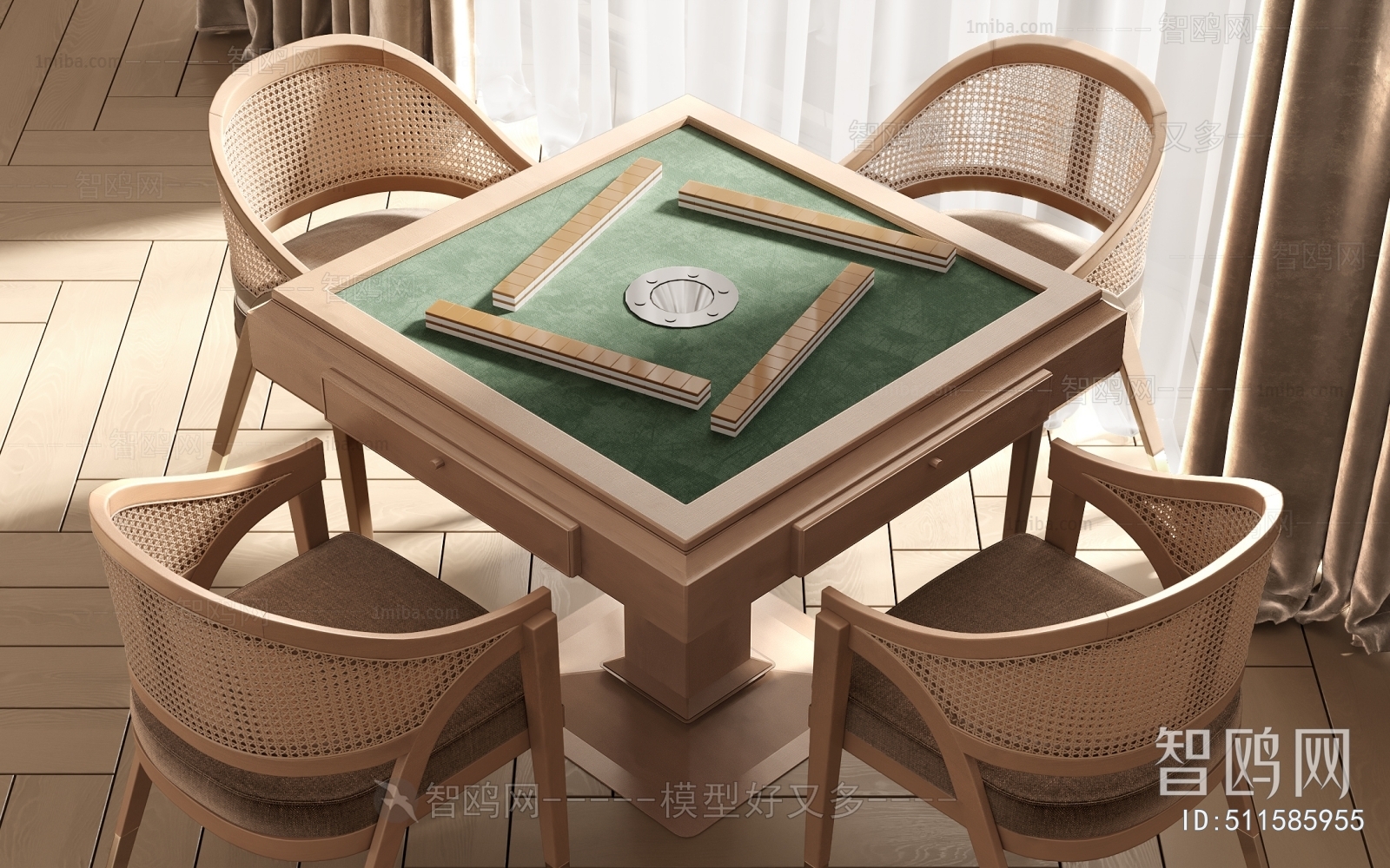 Modern Mahjong Tables And Chairs