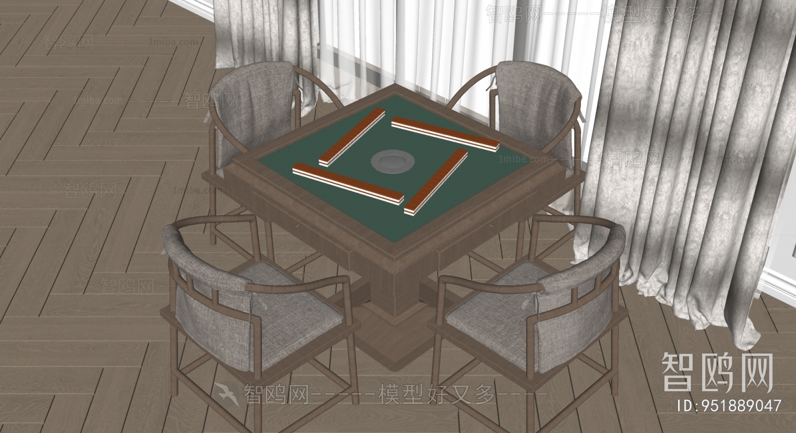 New Chinese Style Mahjong Tables And Chairs