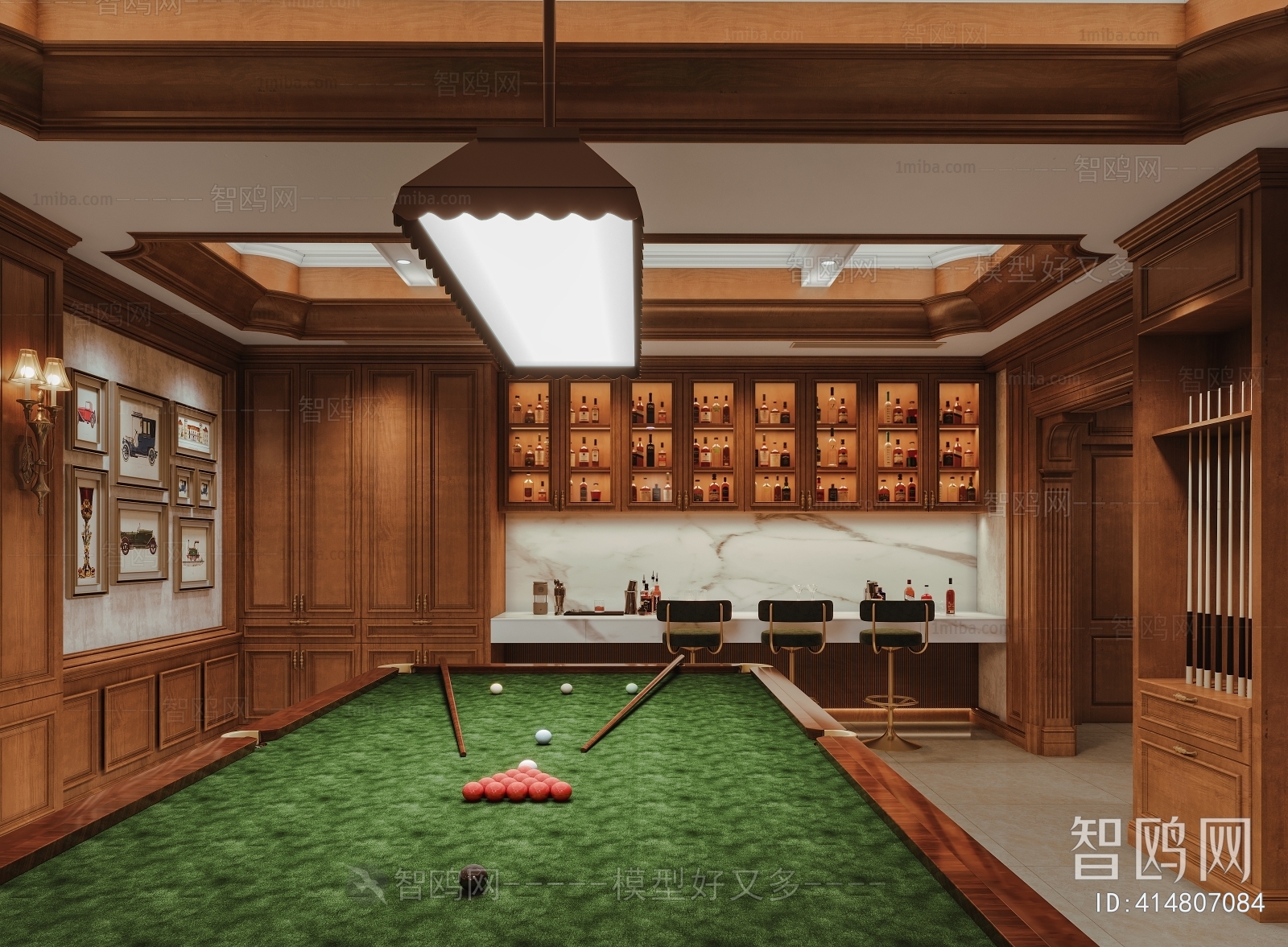 Modern Billiards Room