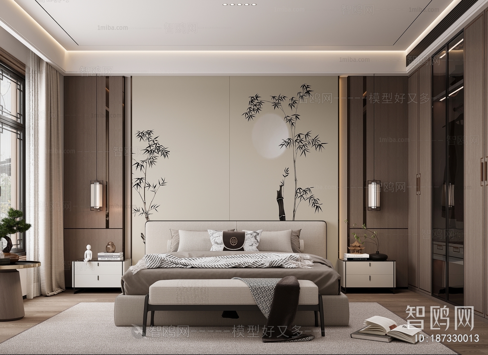 New Chinese Style Bedroom