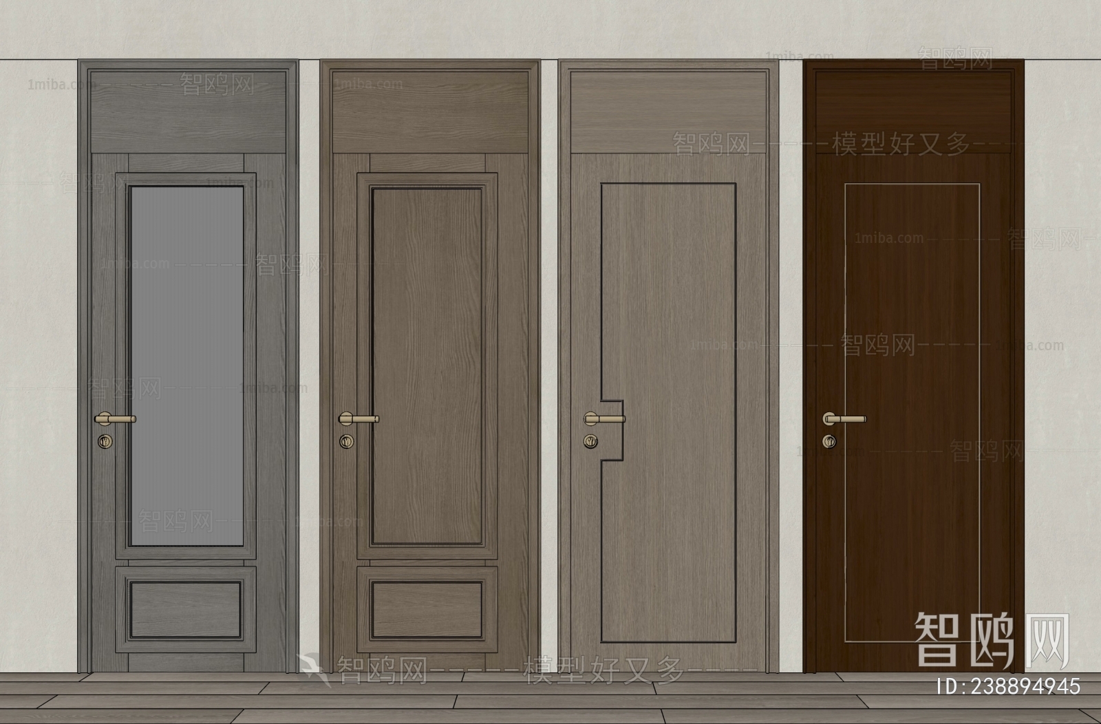 New Chinese Style Single Door