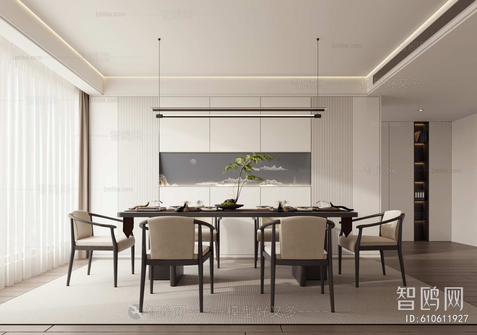 New Chinese Style Dining Room