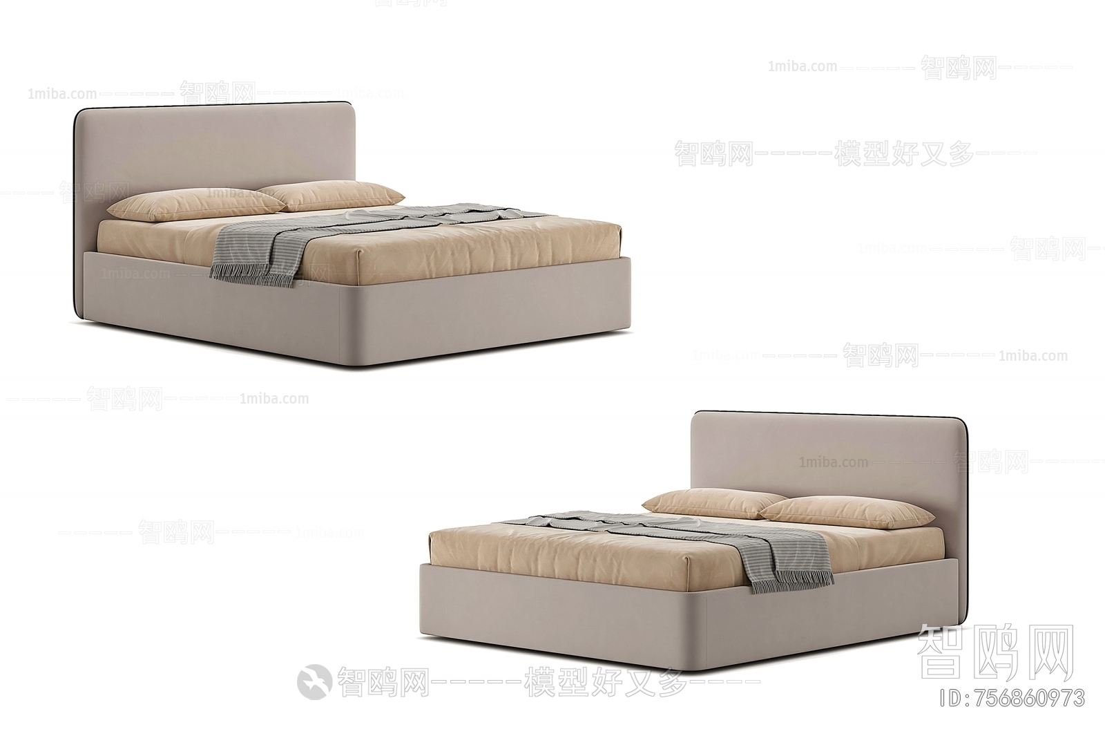 Nordic Style Double Bed