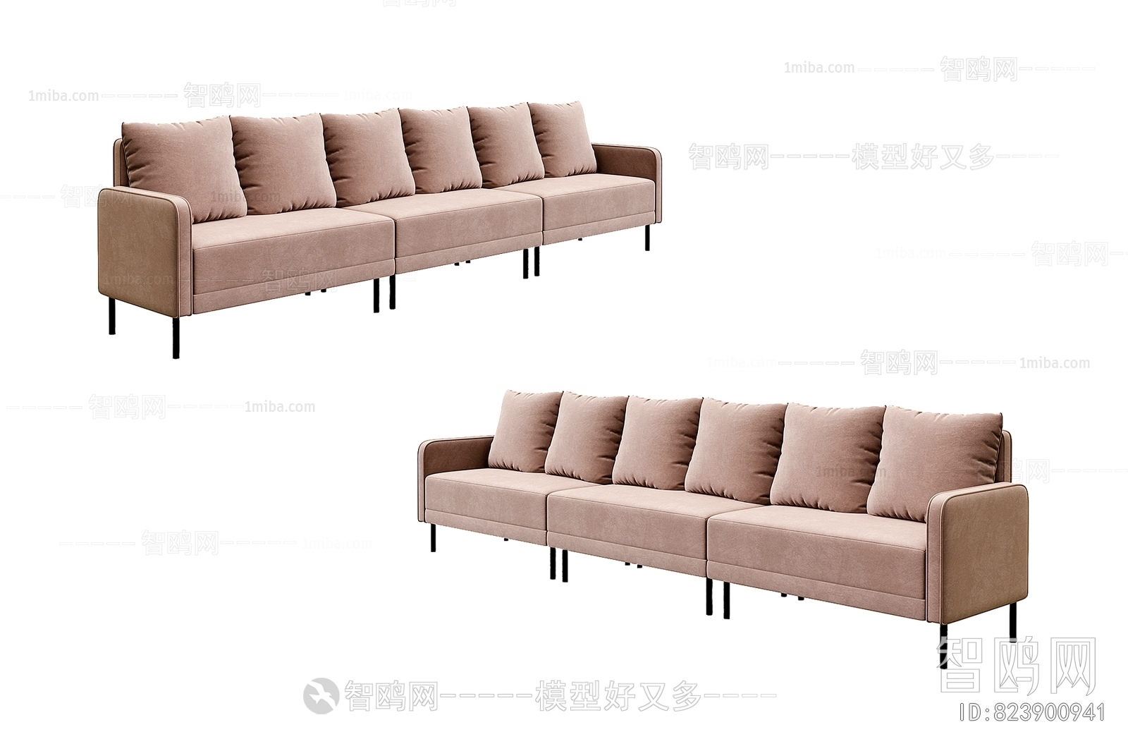 Nordic Style Three-seat Sofa