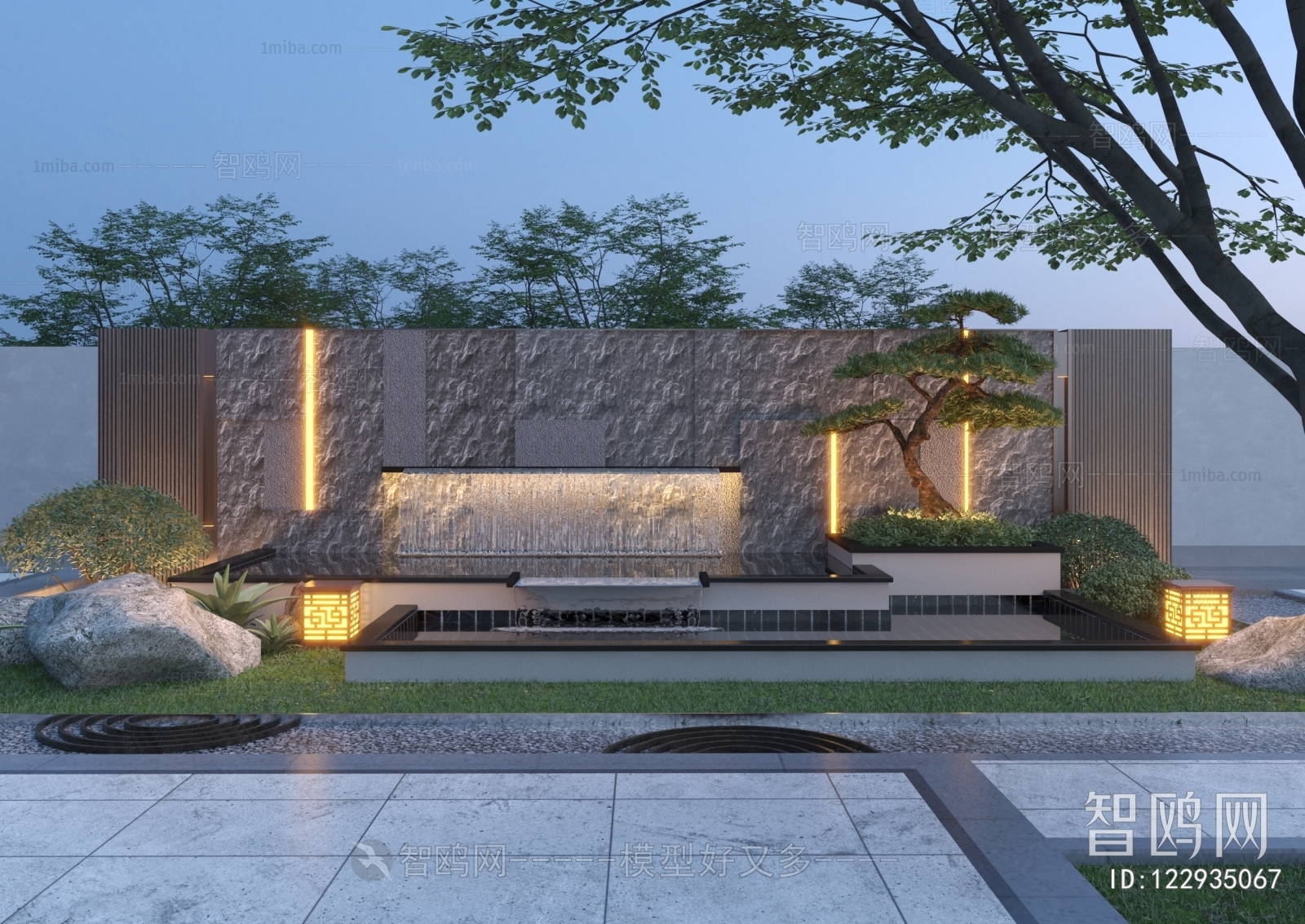 New Chinese Style Courtyard/landscape