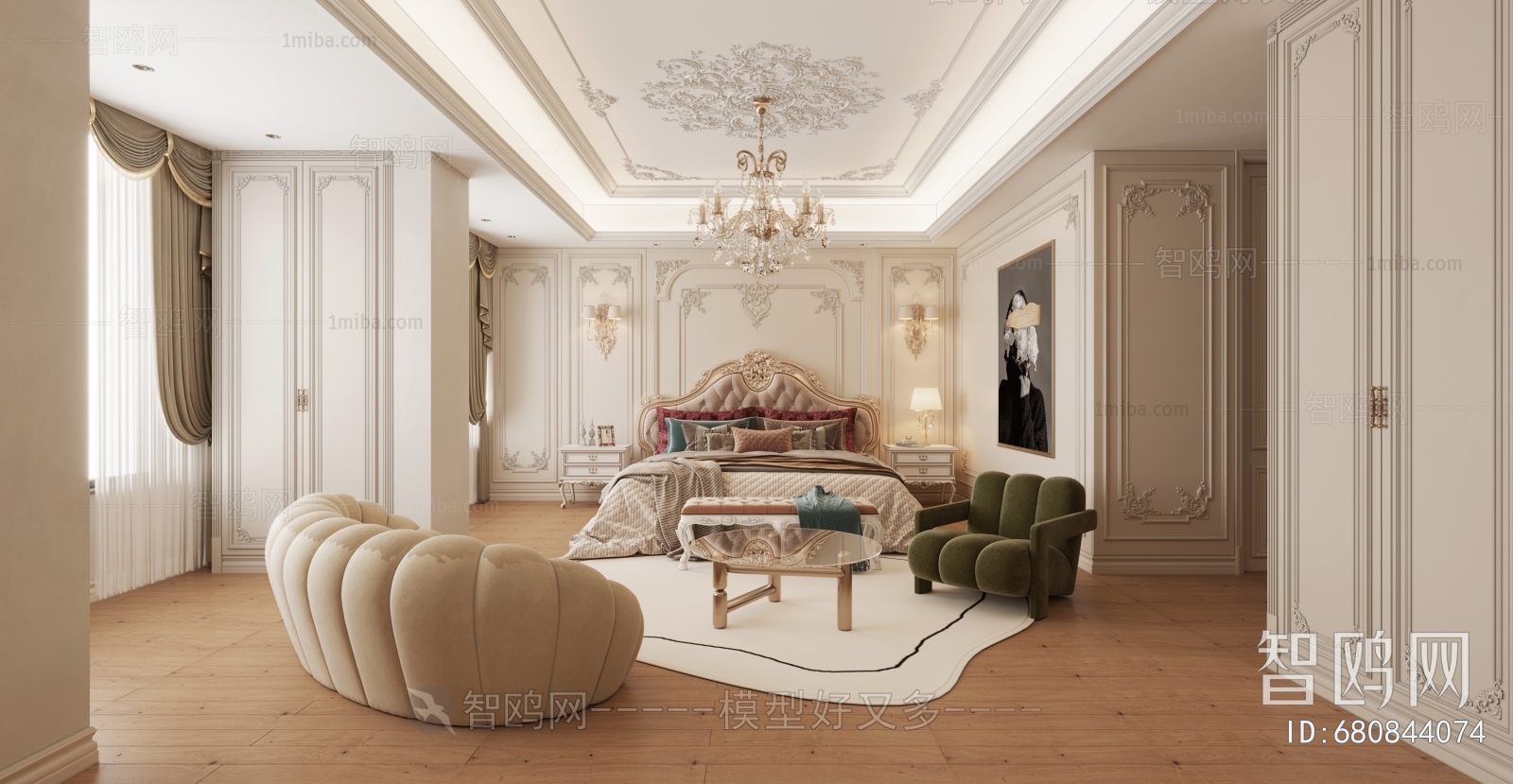 European Style Classical Style Bedroom