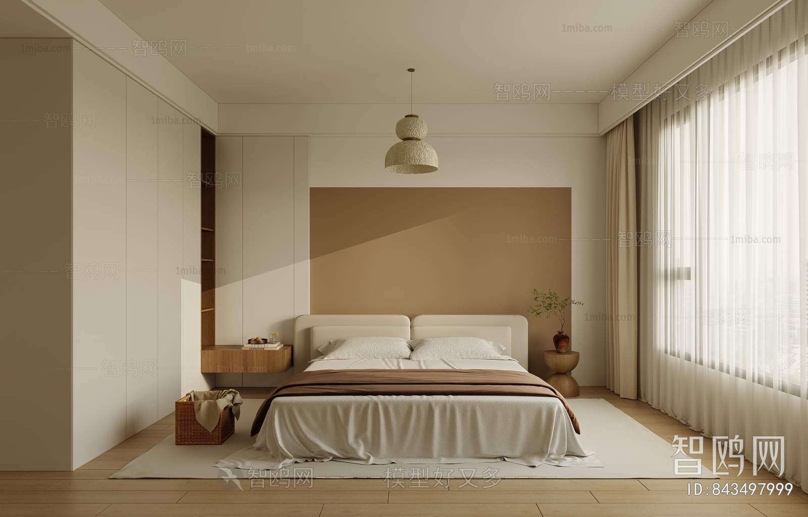 Japanese Style Wabi-sabi Style Bedroom