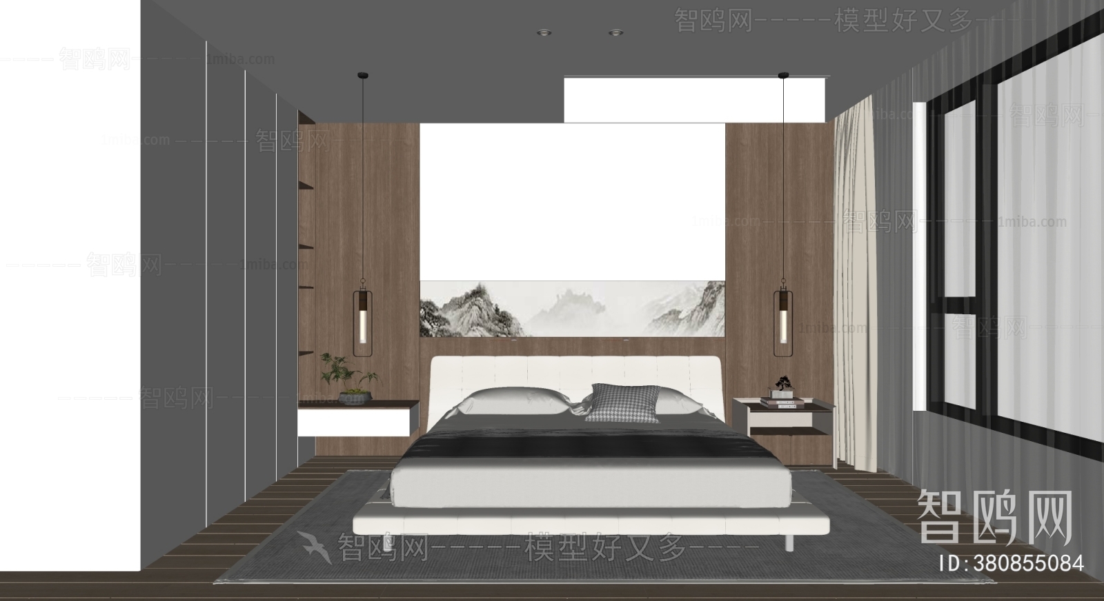 New Chinese Style Bedroom