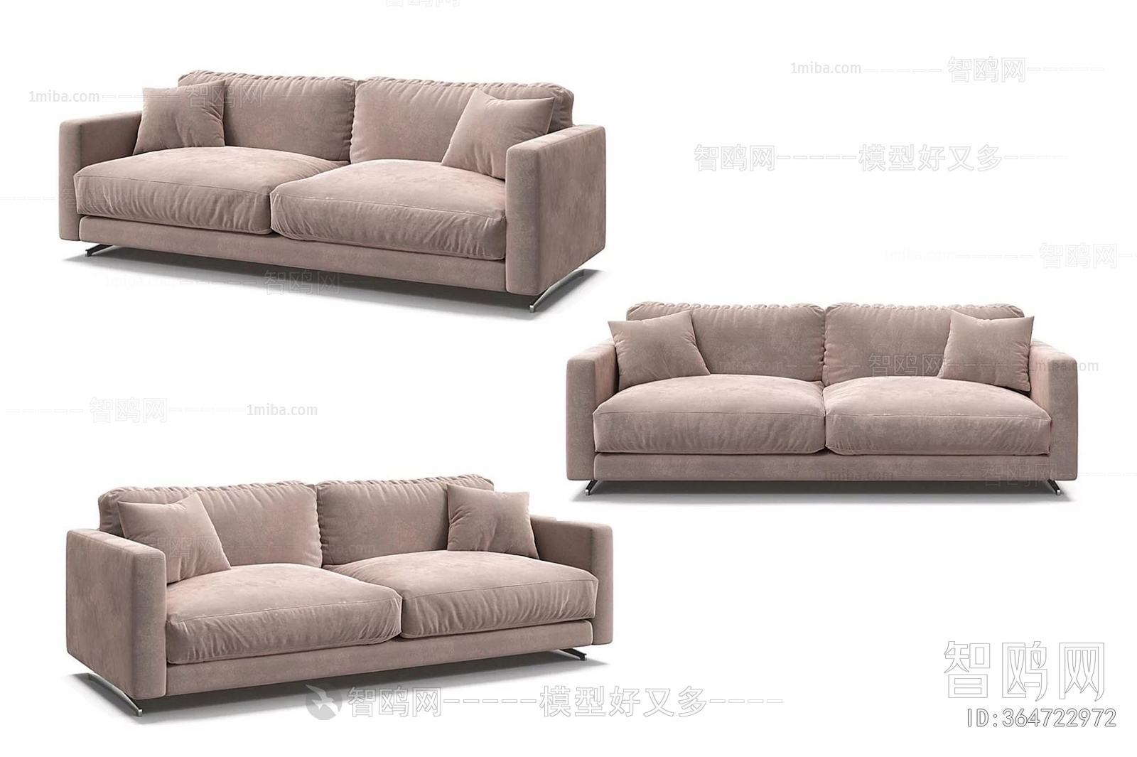 Modern Nordic Style A Sofa For Two