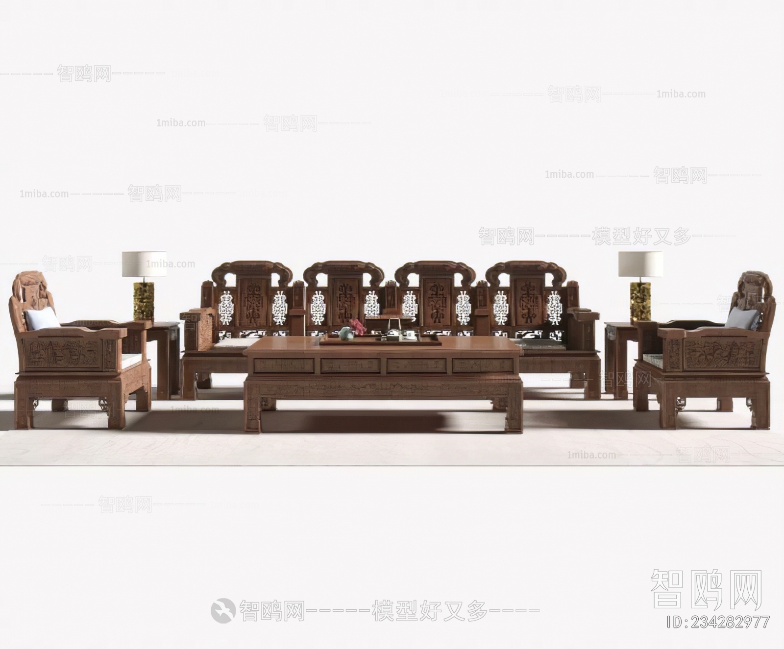 Chinese Style Sofa Combination