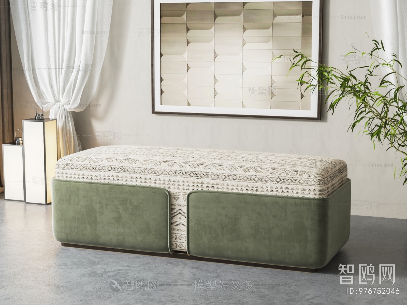 Simple European Style Sofa Stool