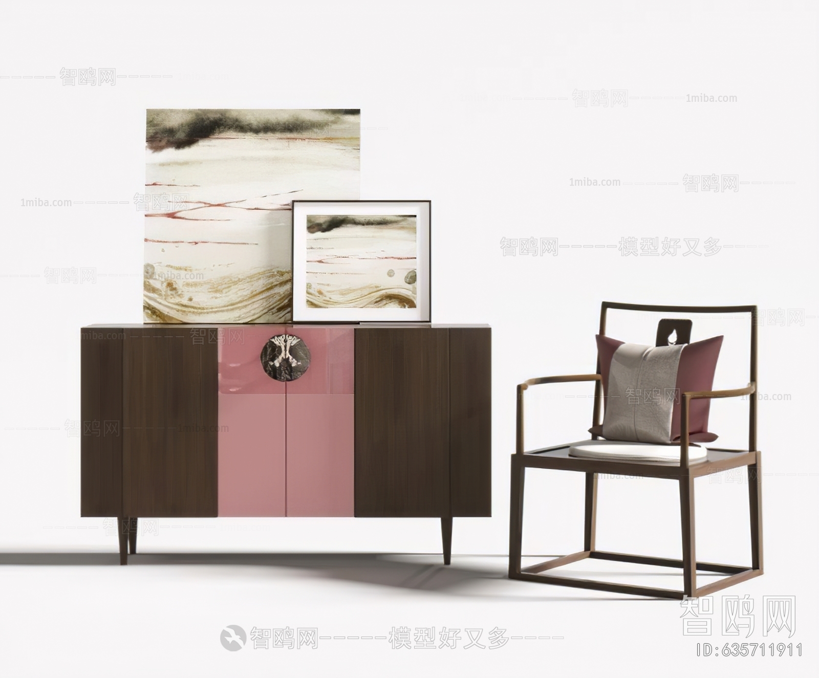 New Chinese Style Entrance Cabinet