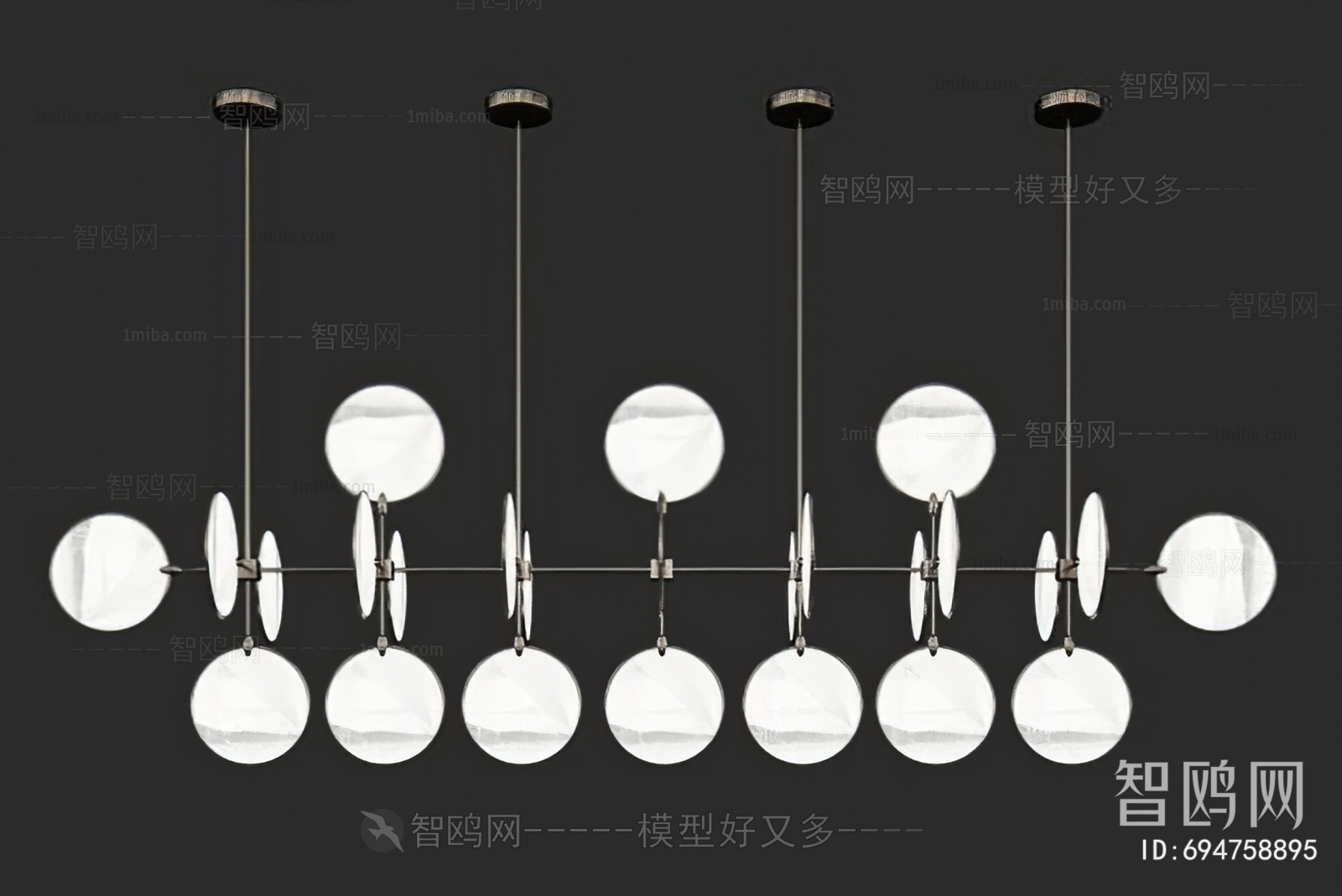 Modern Long Chandelier