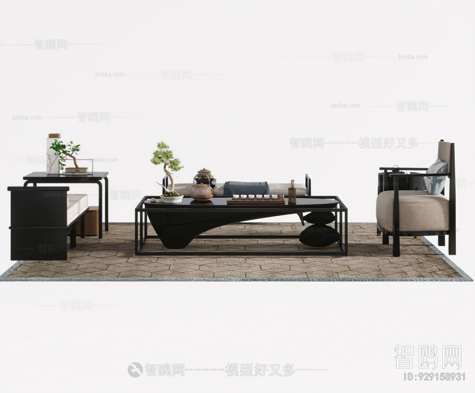 New Chinese Style Sofa Combination