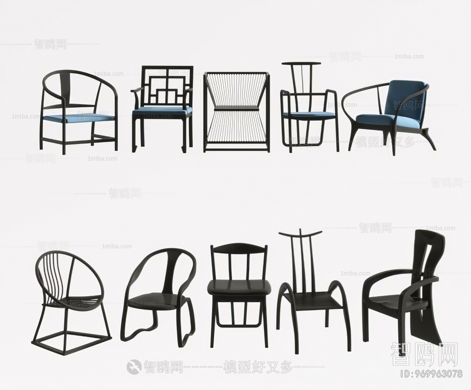 New Chinese Style Single Chair