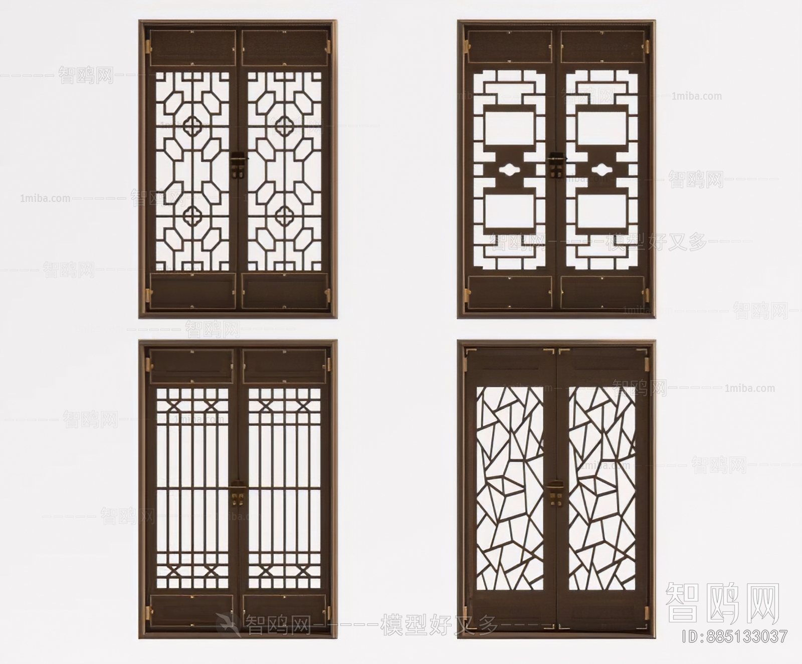 New Chinese Style Double Door