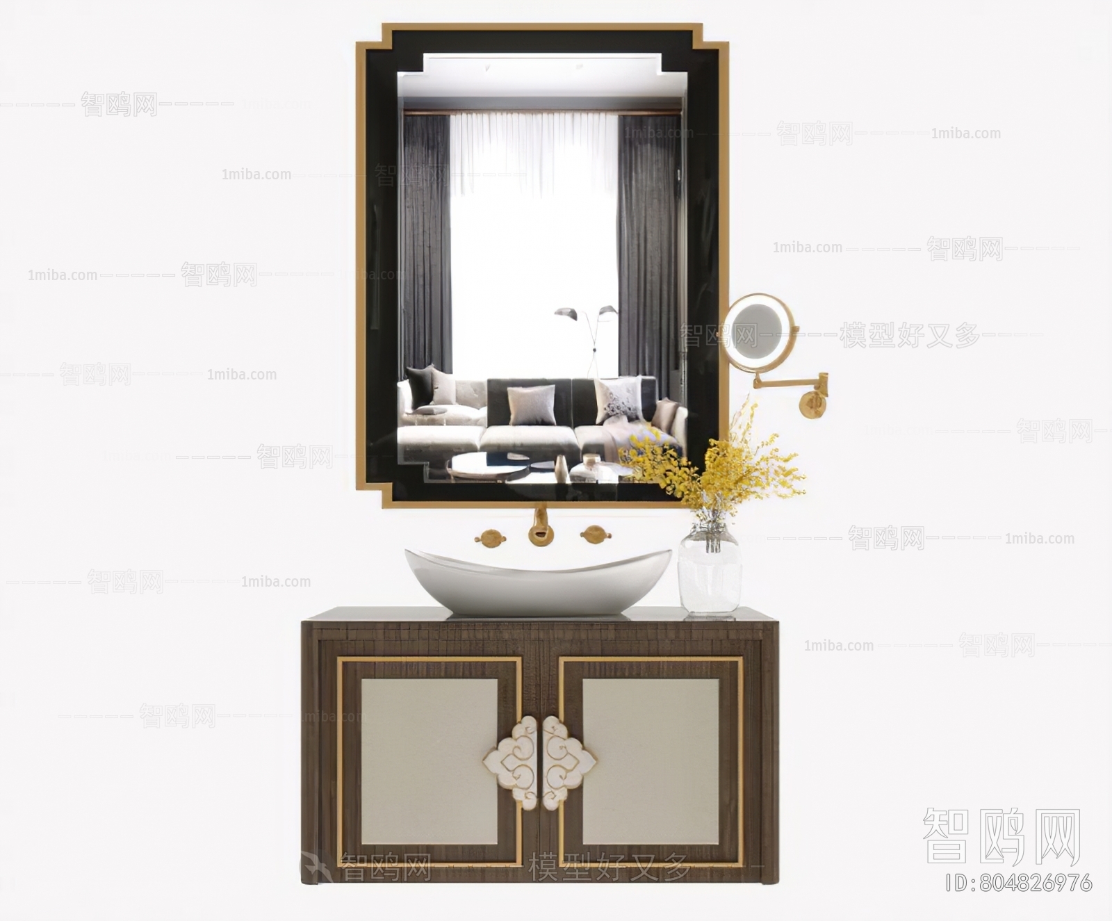 New Chinese Style Bathroom Cabinet