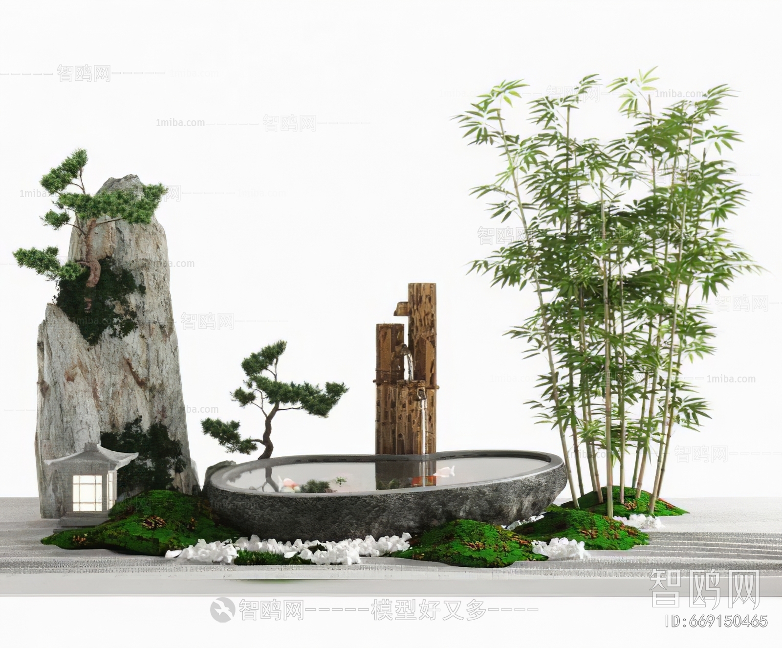 New Chinese Style Plant Landscaping