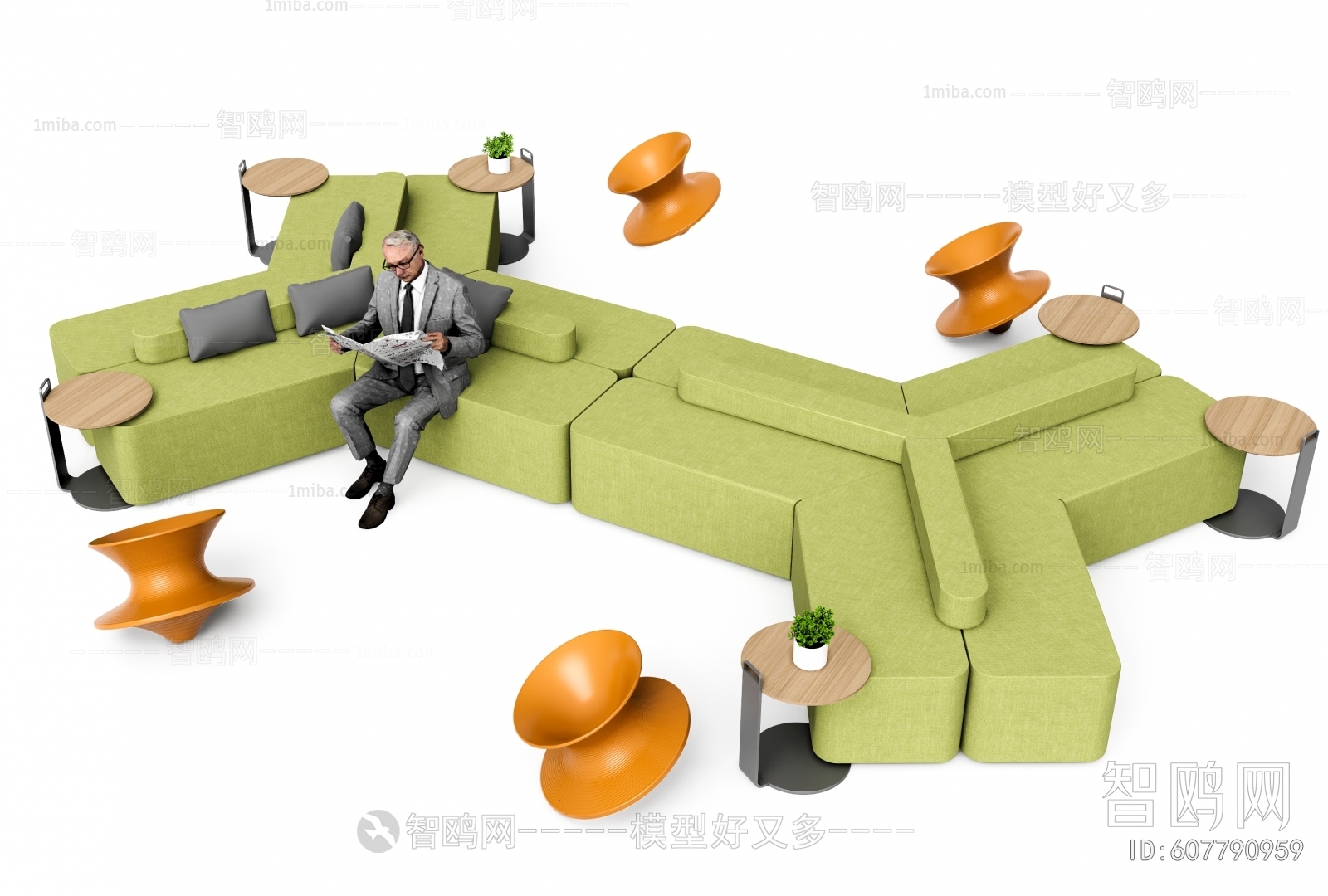 现代办公组合沙发