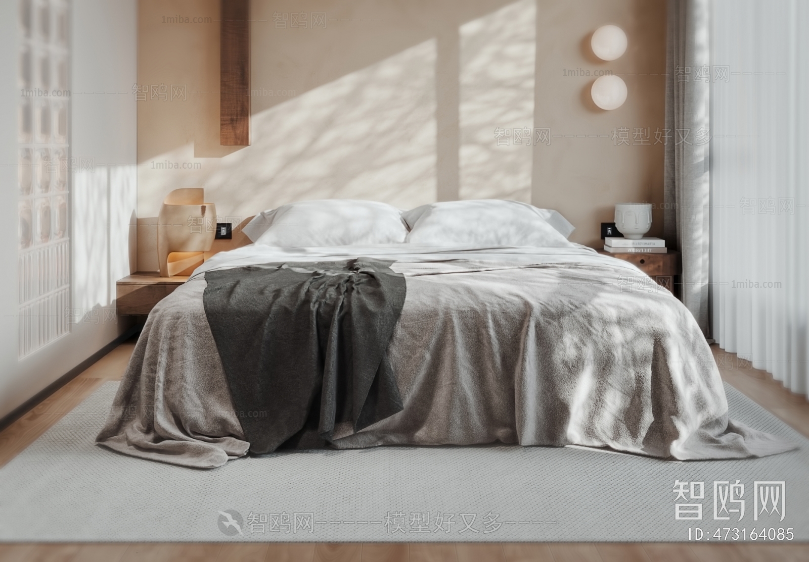 Modern Wabi-sabi Style Bedroom