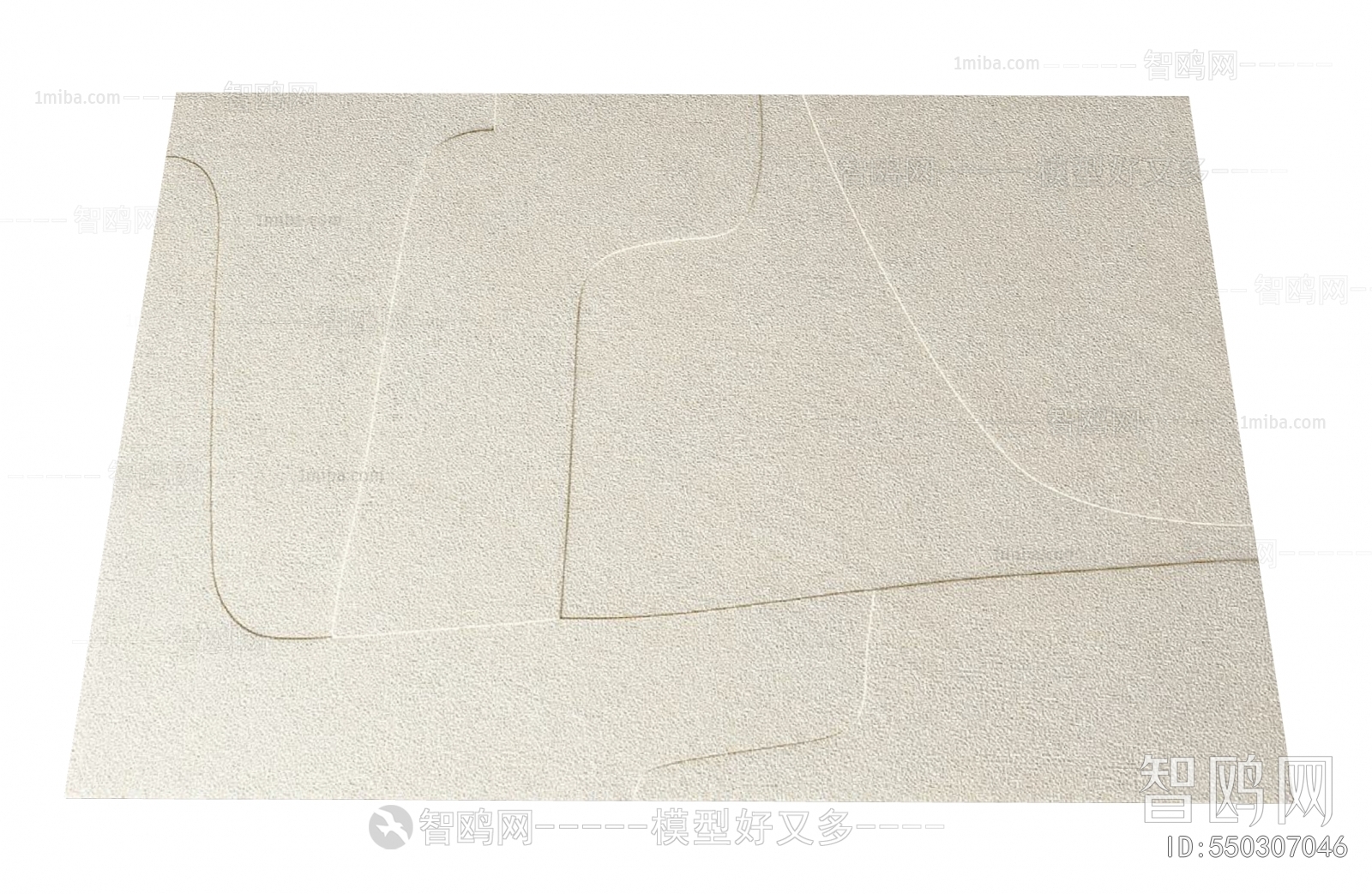 现代几何纹理地毯