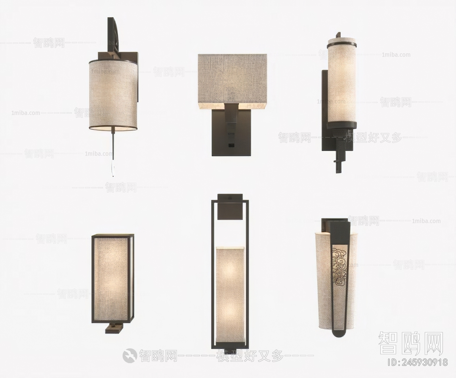 New Chinese Style Wall Lamp