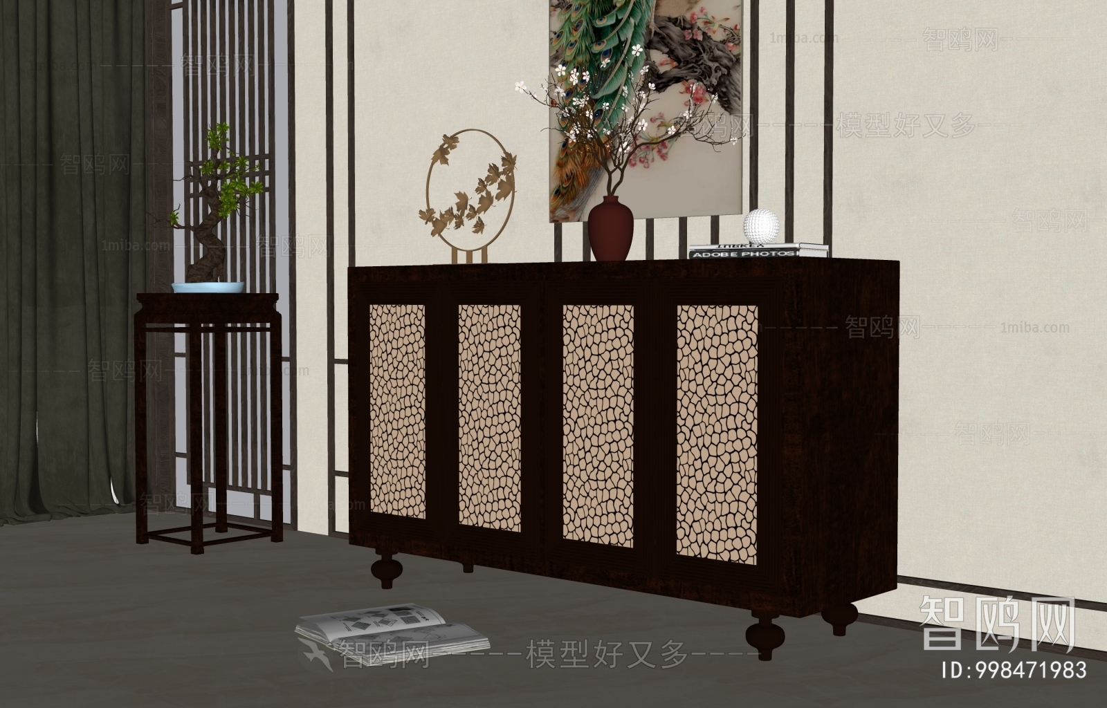 New Chinese Style Side Cabinet/Entrance Cabinet