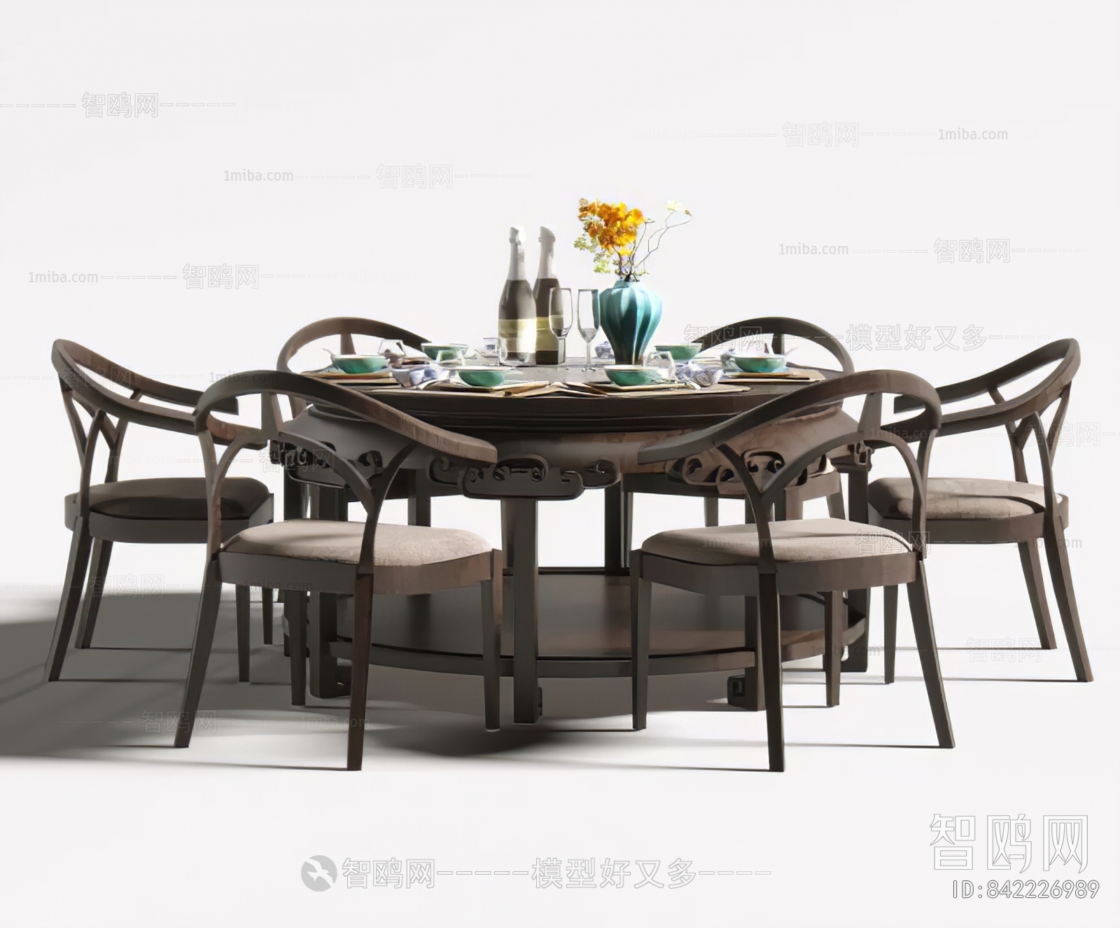 New Chinese Style Dining Table And Chairs