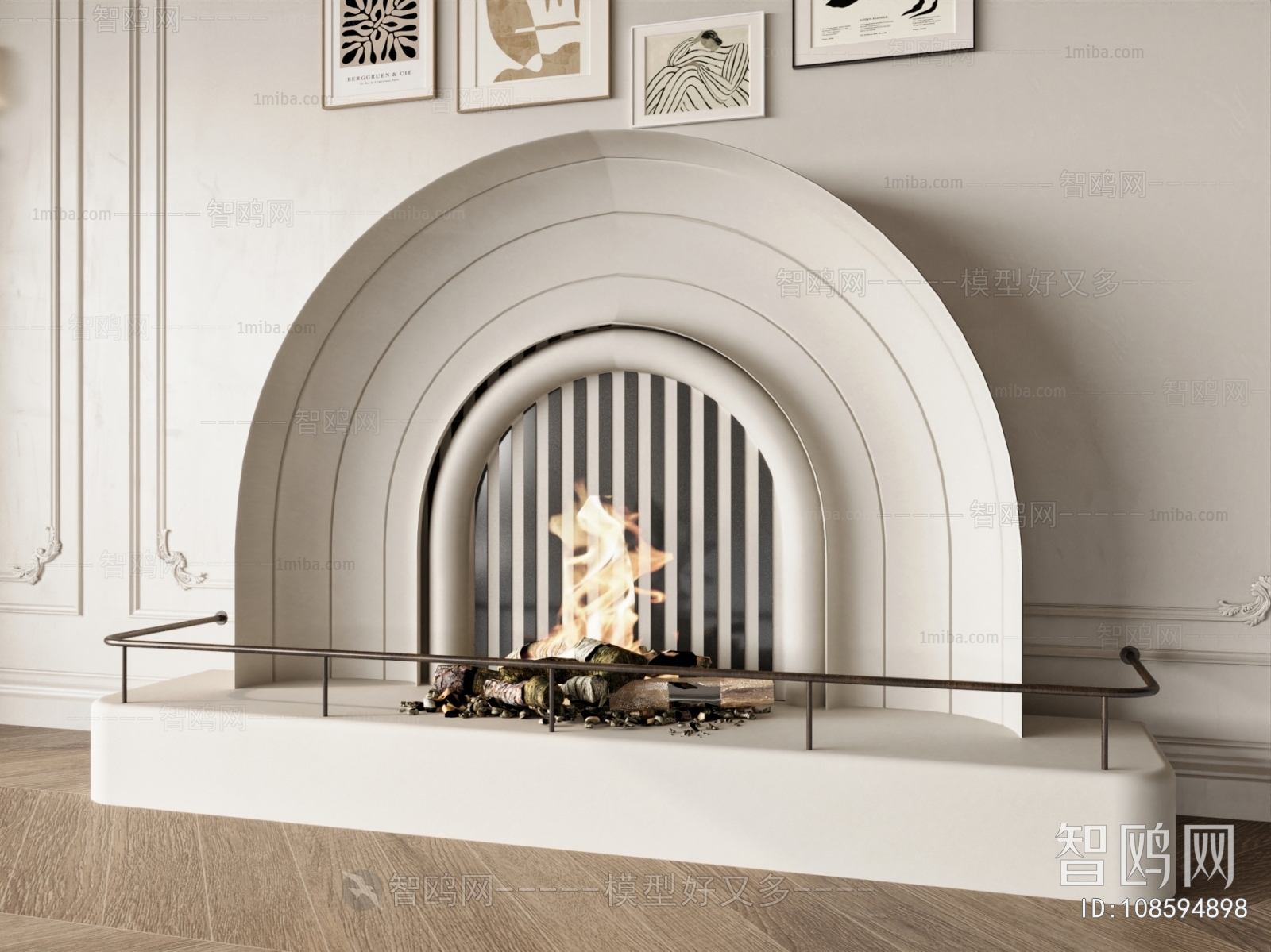 French Style Fireplace