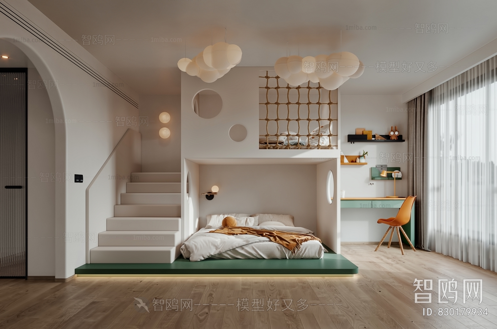 Modern Wabi-sabi Style Children's Room