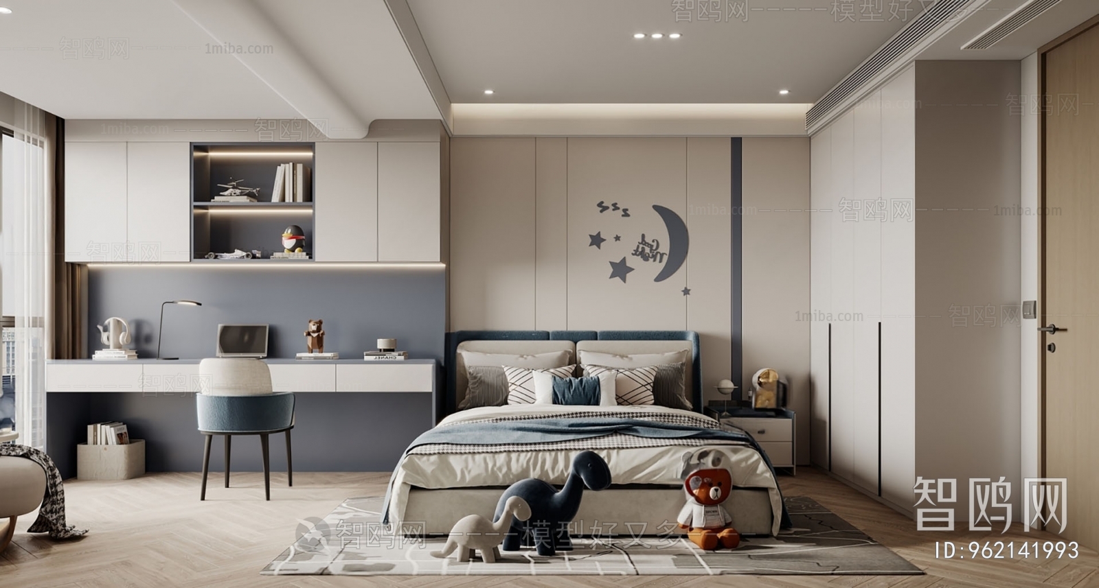 Modern Boy's Room And Son's Room