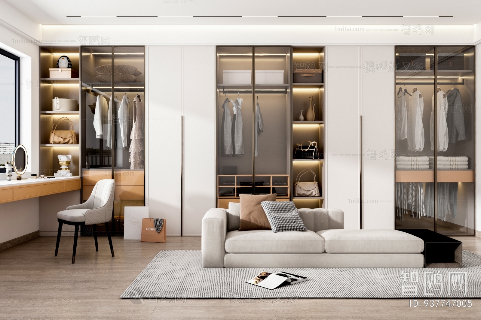 Modern Clothes Storage Area