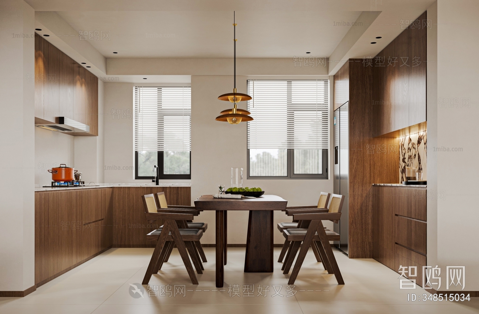 Wabi-sabi Style Dining Room