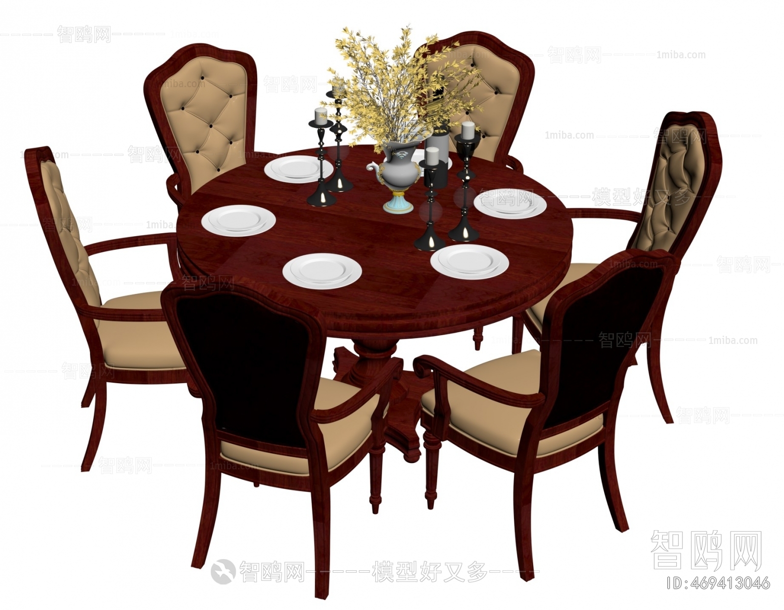 American Style Dining Table And Chairs