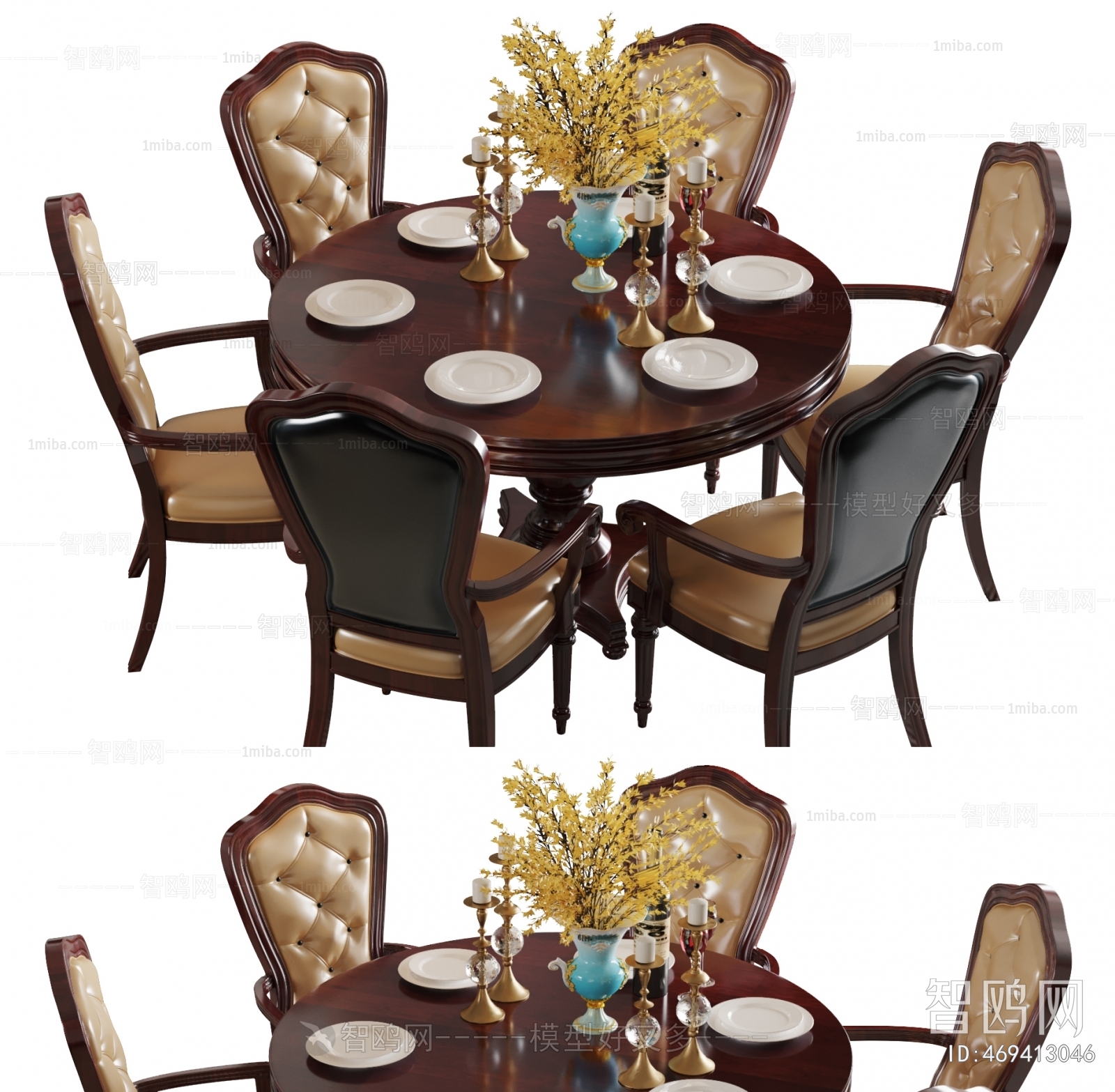 American Style Dining Table And Chairs